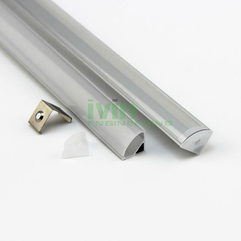 LED wall corner 90° aluminium profile , 90° corner LED linear profiles.  4