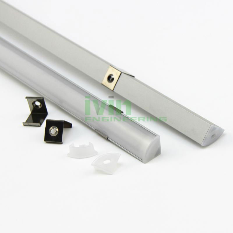 LED wall corner 90° aluminium profile , 90° corner LED linear profiles. 