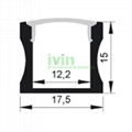 LED bar light profile, LED light channel, LED light bar housing.  2