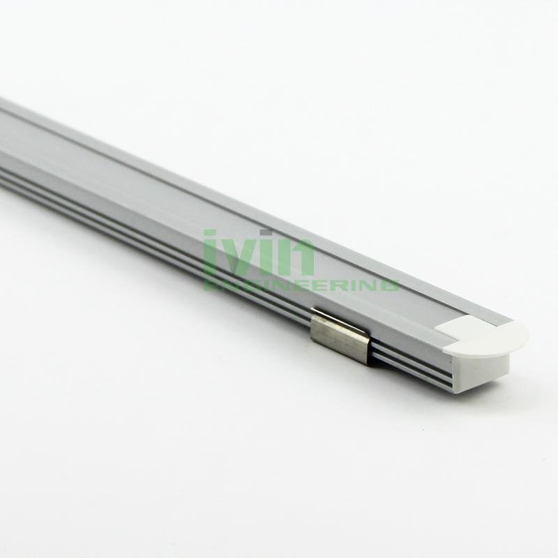 Aluminum led profile, frosted PC cover, PC diffuser, SUS304 stainss steel clips. 4