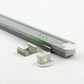 Aluminum led profile, frosted PC cover, PC diffuser, SUS304 stainss steel clips.
