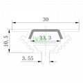 AB-3011 LED corner profile, LED wall corner light housing, 90° Corner light bar