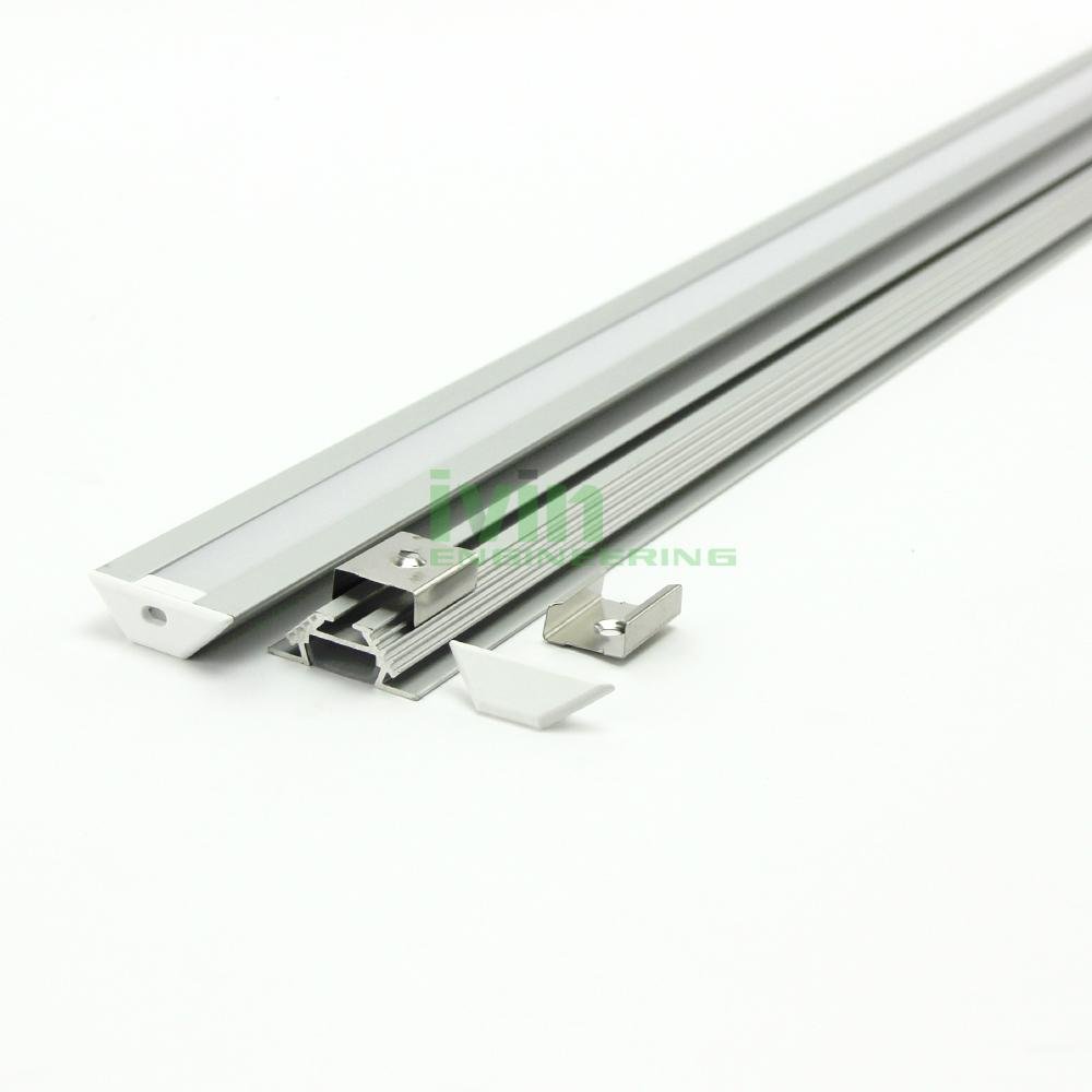 AB-3011 LED corner profile, LED wall corner light housing, 90° Corner light bar