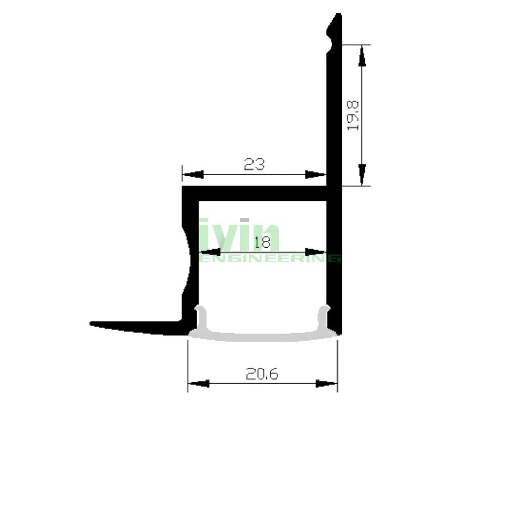 AP-4538 decorative Linear light, LED decoration light profiles.  2