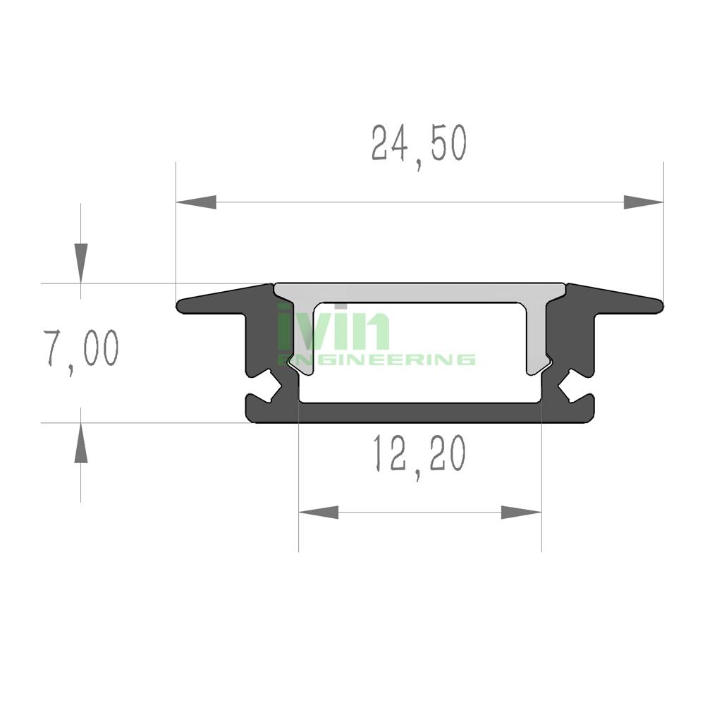 AJ-2407 LED furniture lineat light, LED furniture redesed light, LED linear bar. 2