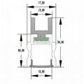 AZ-2420 ceiling recessed LED linear light kit, LED recessed light housing set