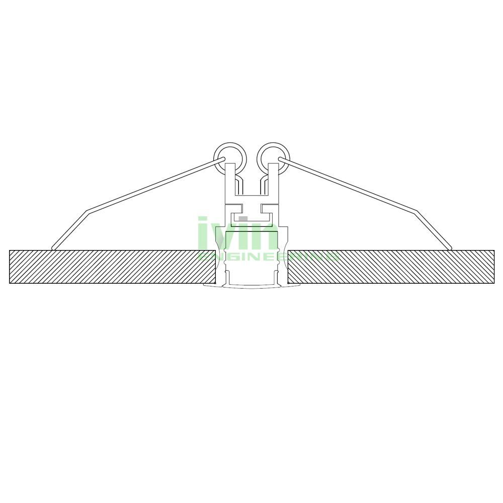 AZ-2420 ceiling recessed LED linear light kit, LED recessed light housing set 3