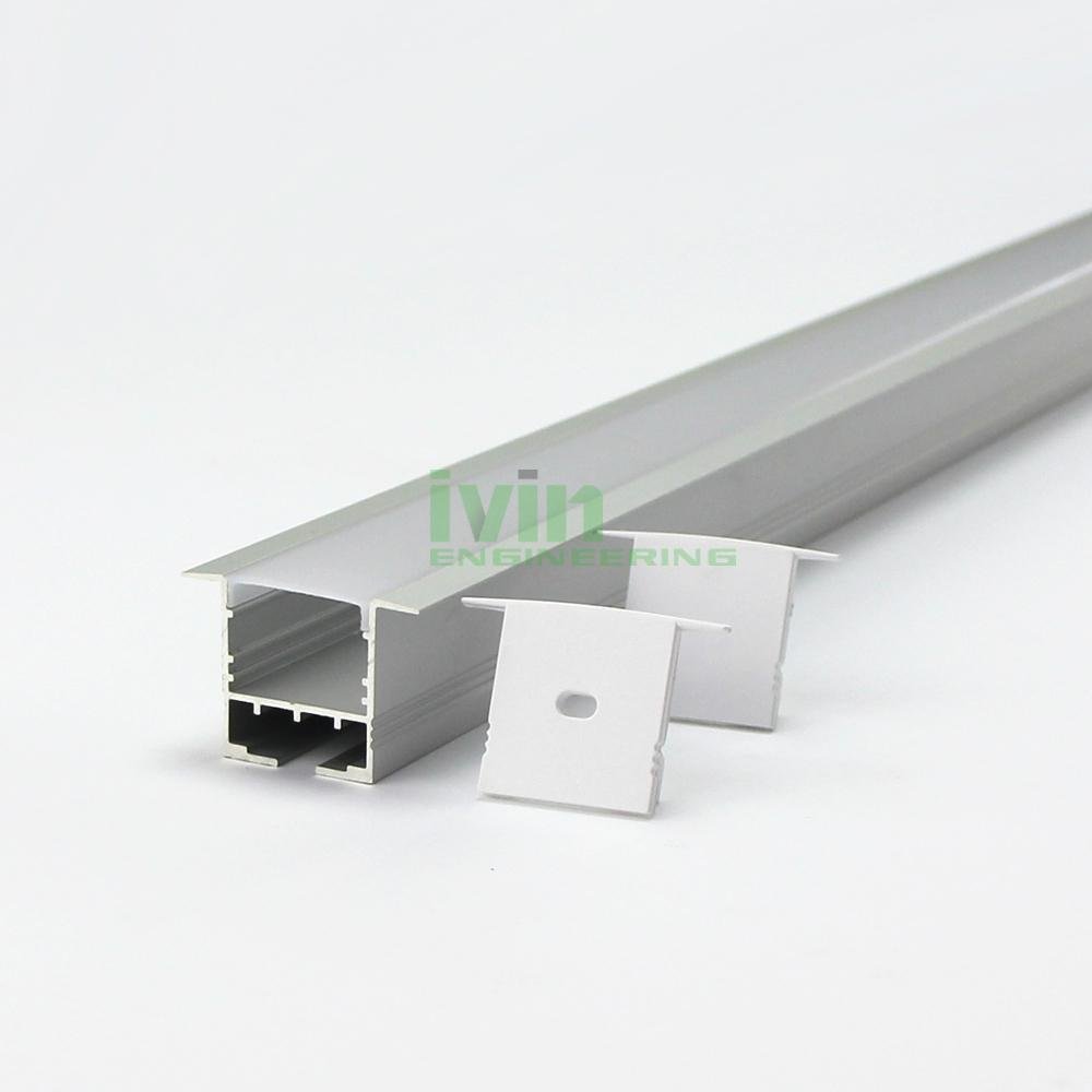 AZ-3525 Recessed under cabinets LED profile,Recessed stores led strip profiles. 5