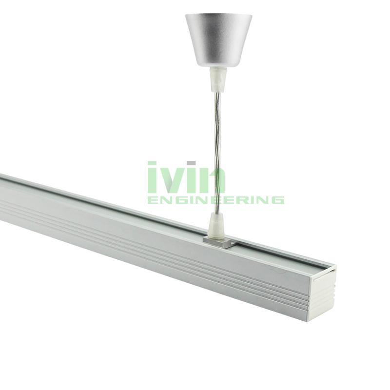 DG-3838 LED drop light heat sink, LED commercial linear pendant light housing. 