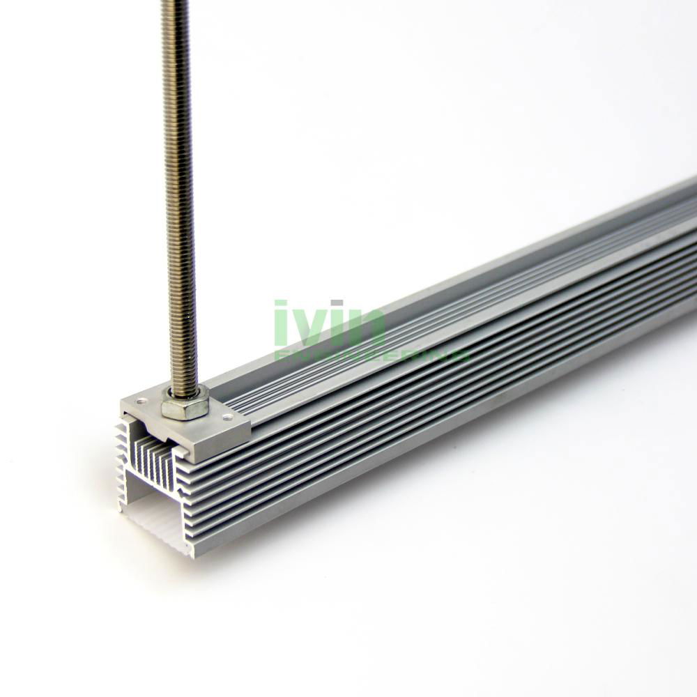 LED Linear hanging light housing. LED pendant Light Fixture. 3