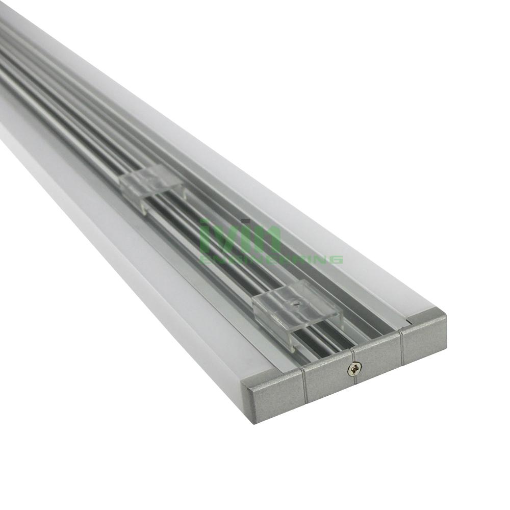 D-1580 LED wall mount light housing, LED double strips wall linear light housing