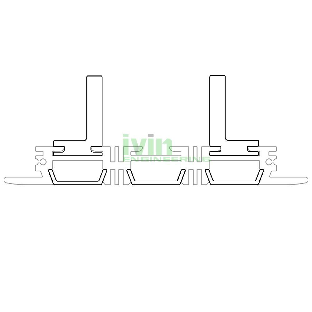 AZ-8010  recessed led wall ligiht housing, Ceiling LED recessed light heatsink . 2