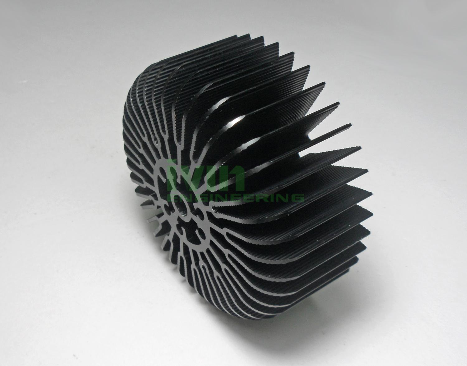 10W LED heatsink, LED aluminum heatsink, LED heat sink CNC machining.  4