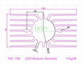 HIgh power LED heatsink, LED extrusion profiles, LED aluminium heat sink.  9