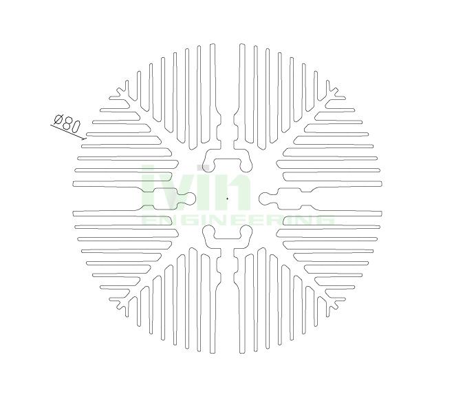 Aluminum LED heatsink, LED extrusion heat sink, sun flower LED heatsink 9