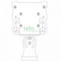 120W LED washwall light heatsink, 120W LED washwall lightfixture. 7