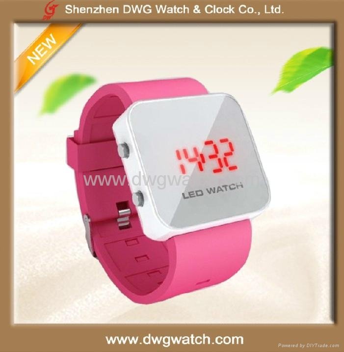 2015 New Mirror Led Watch Water Resistant  3