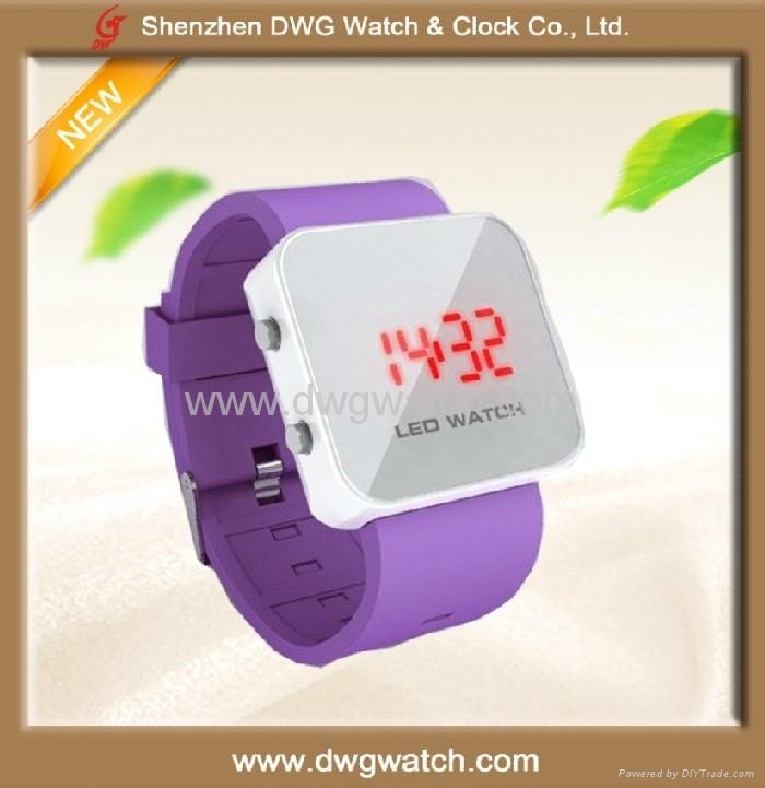 2015 New Mirror Led Watch Water Resistant  4