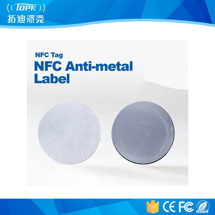 Waterproof NFC Anti-Metal Tag Hf 13.56MHz Paper Ntag216