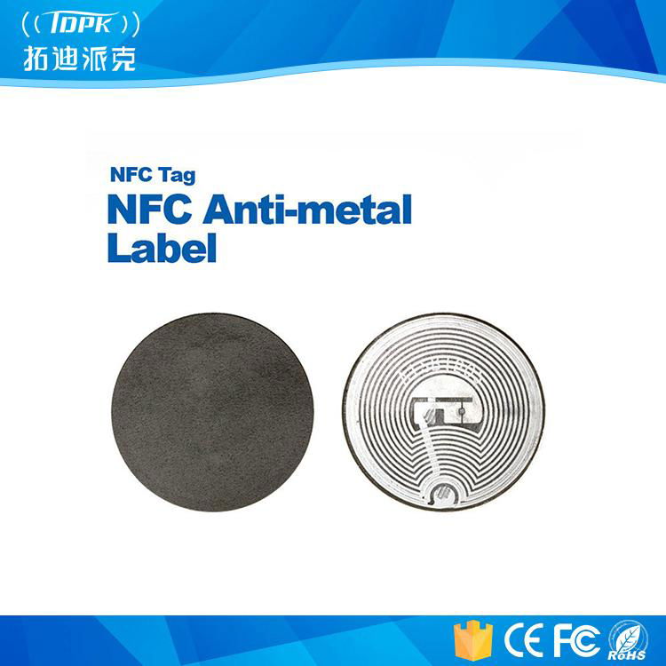 Ntag203 PVC ISO14443A NFC Hf13.56MHz Anti-Metal Label