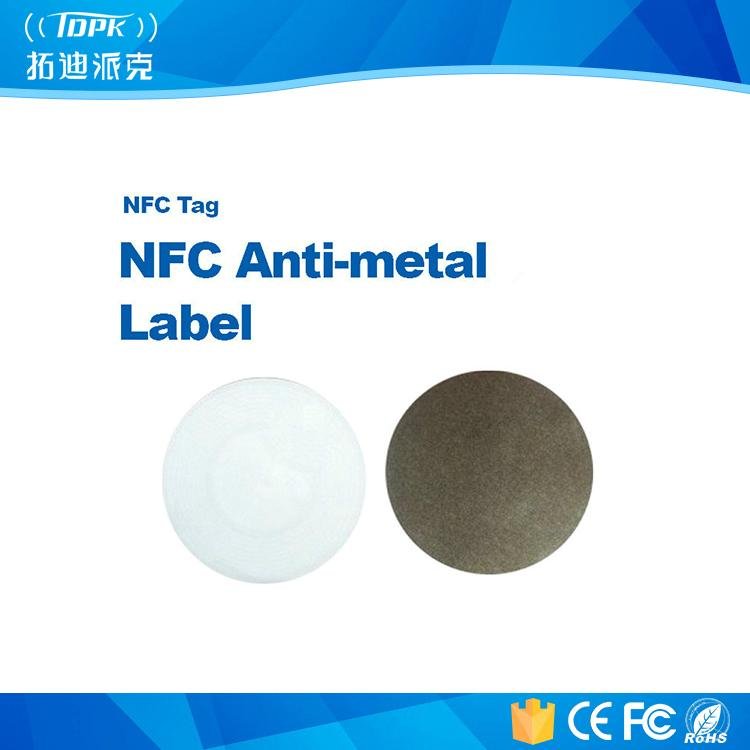 Ntag203 PVC ISO14443A NFC Hf13.56MHz Anti-Metal Label 3