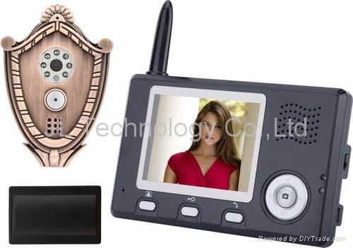 Cheapest 3.5 inch wholesale price wireless video doorphone with peep hole viewer