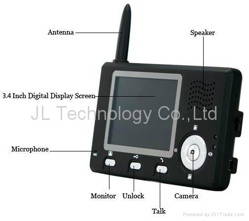 Cheapest 3.5 inch wholesale price wireless video doorphone with peep hole viewer 4