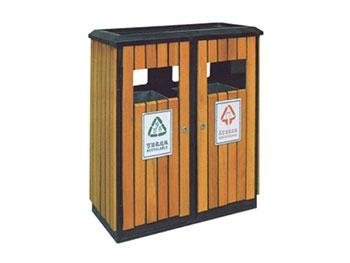钢木分类环保垃圾桶 4