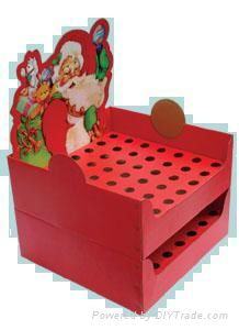 Santa Claus stationery display cases