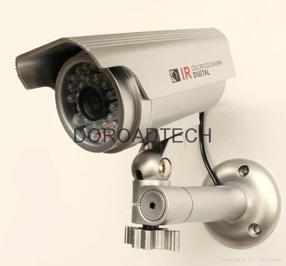 Indoor and Outdoor CCTV Dummy Camera (with LED light, Solar Powered)