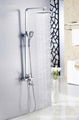 Wall-mountable double shower bath tap 1