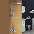 Wall-mountable double shower bath tap 2