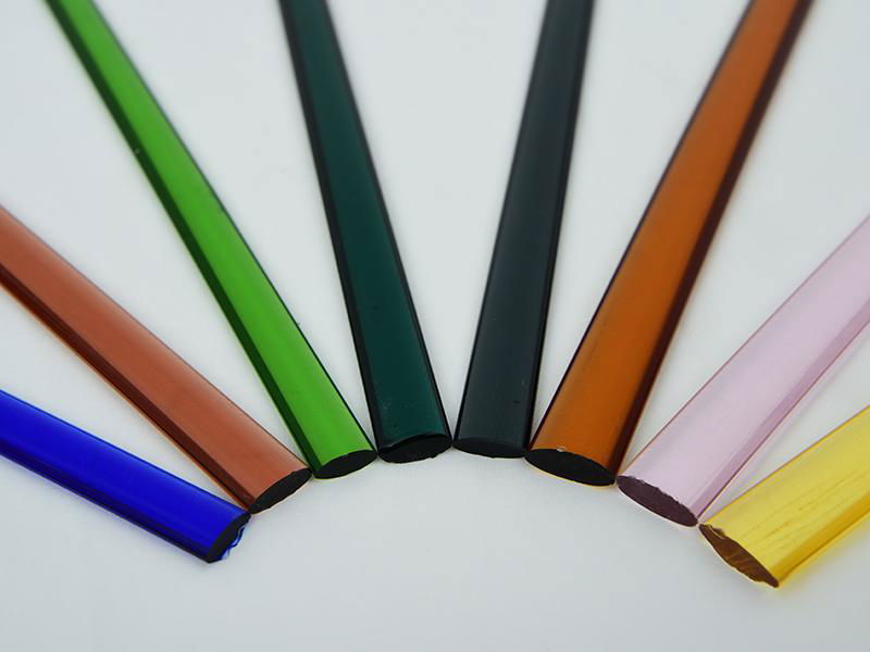 Colored borosilicate glass tube