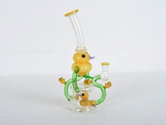 Christmas style glass bong, high borosilicate glass bong, glass crafts 3D l