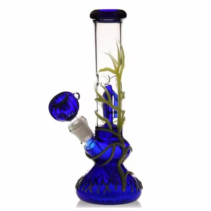 Christmas style glass bong, high borosilicate glass bong, glass crafts 3D l 4