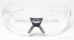 clear lens anti impact  uv harmful rays safety glasses with soft nose pad