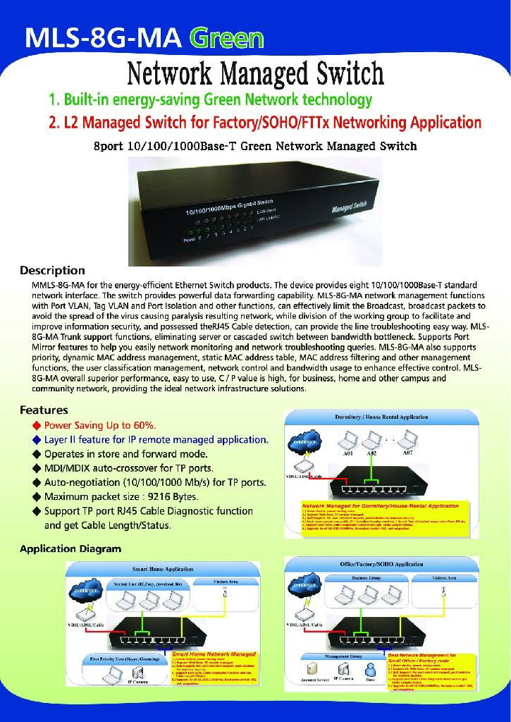  Managed  Switch  MLS-8G-MA   3