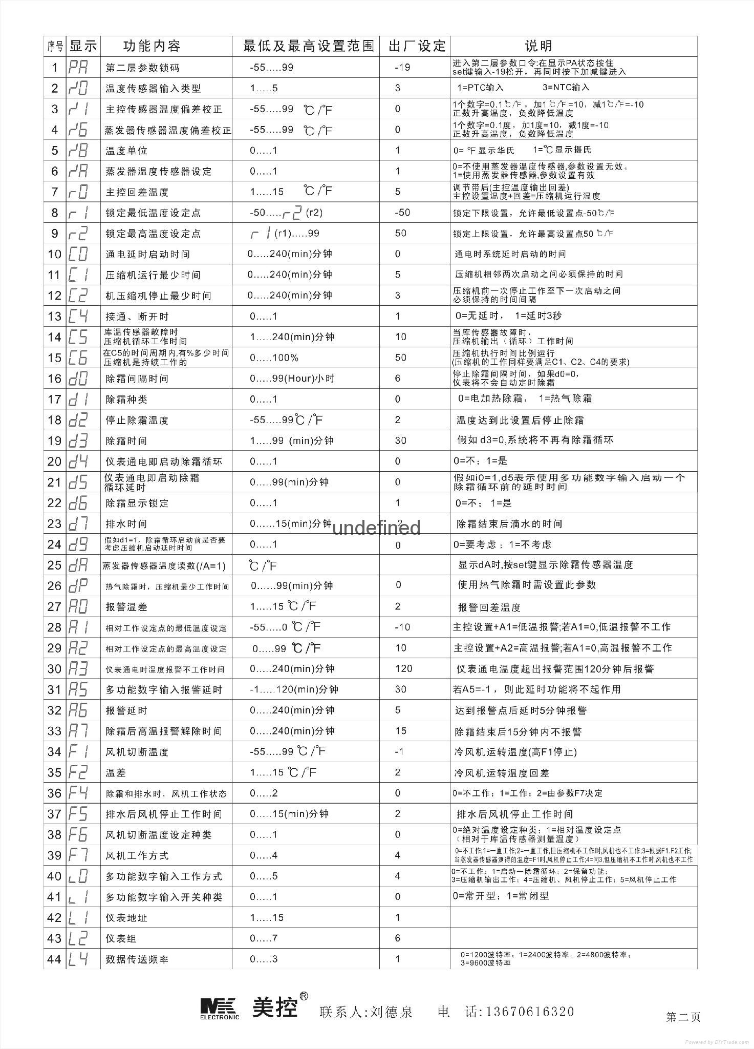 美控温控器说明书图片