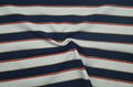 Yarn-dyed nylon polyamide spandex lurex stripe knitted elastic fabric