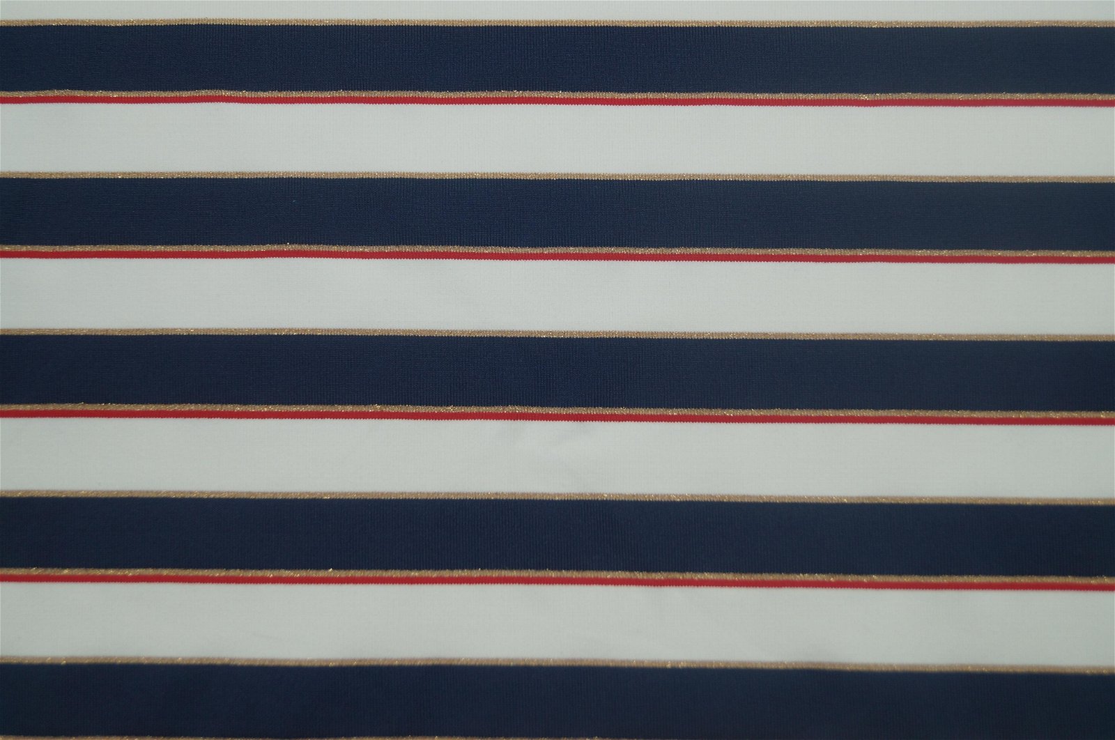 Yarn-dyed nylon polyamide spandex lurex stripe knitted elastic fabric 4