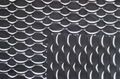 Polyester poly jacquard yarn dyed knitted spandex swimwear swimsuit fabric 1