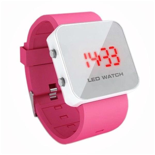 LED Watch with Mirror interface