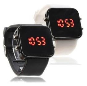 LED Watch with Mirror interface black 2