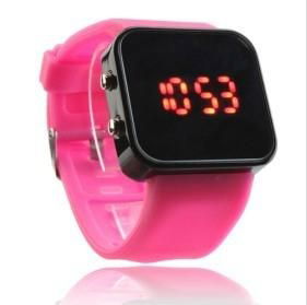 LED Watch with Mirror interface black 5