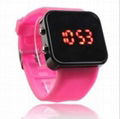 LED Watch with Mirror interface black 5