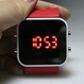 LED Watch with Mirror interface Blue 5