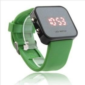 LED Watch with Mirror interface yellow 3