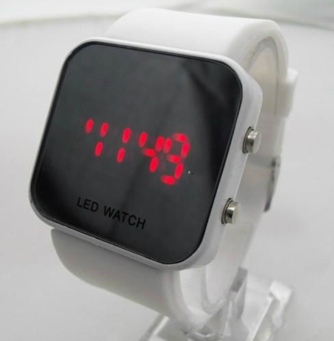 LED Watch with Mirror interface orange