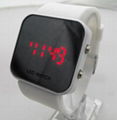 LED Watch with Mirror interface orange 1