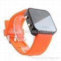 LED Watch with Mirror interface orange